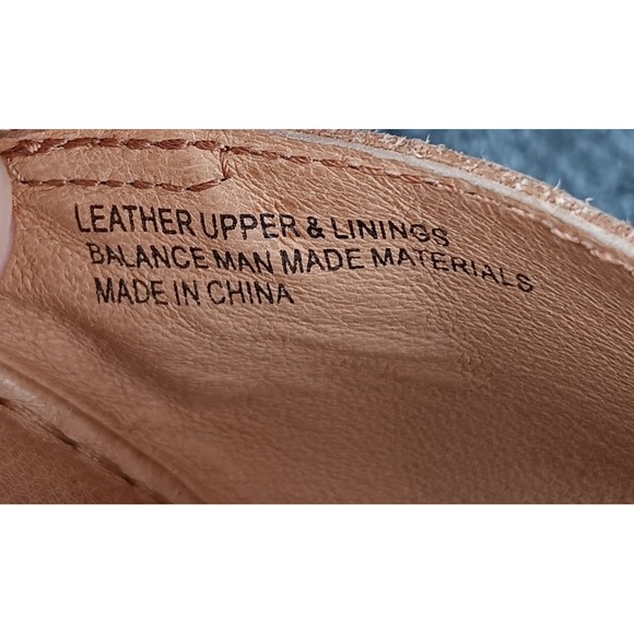 Born Shoes Cork Wedge Sandals Tan Leather Strappy Buckle Size 9M - Picture 7 of 9